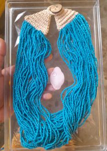 Turquoise Beaded Statement Necklace