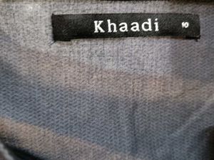 Embroidered Dark Grey Kurta