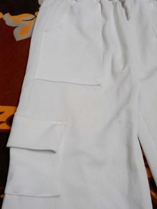White Cargo Pants