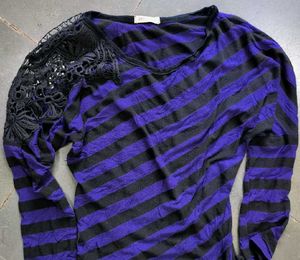Embroidered Stripped Top 💜