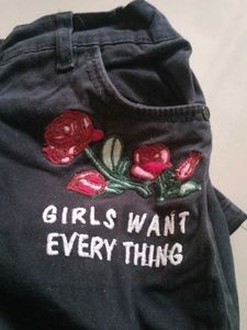 Y2K Girl Power Graphic Pants