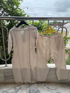 Elegant Linen Kurta Set