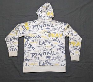 Graffiti Print Hoodie (Cropp) – Size M
