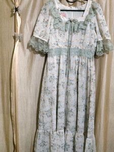 Vintage Floral Lace Gown