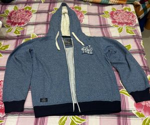 Hot Basic Hooded Sweater Size L