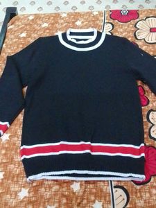 Stylish Striped Knit Sweater