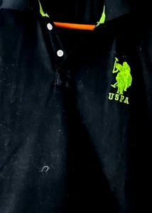 Combo USPA Black Polo T-Shirt and pant