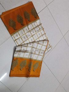 Designer Peacock Print Saree
