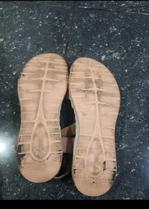 Comfortable Nude Wedge Sandals