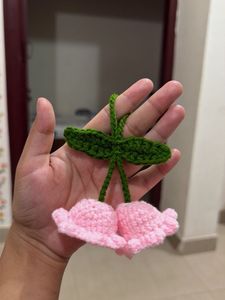 Bell flower bag charm/ hair accessory