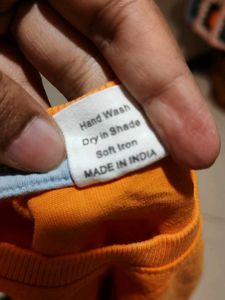Orange T Shirt For Babies