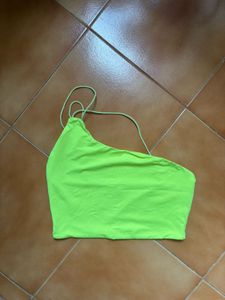 Neon One Shoulder Crop Top