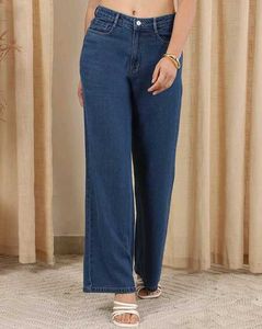 Wide Leg Denim Jeans
