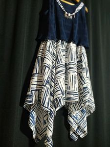 Peppermint  Blue &amp; White Print Dress...