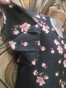 Black Floral Top