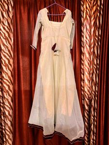 Customized Elegant pista Anarkali Gown