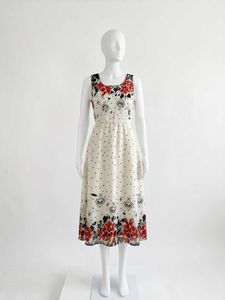 Boho Floral Print Midi Dress