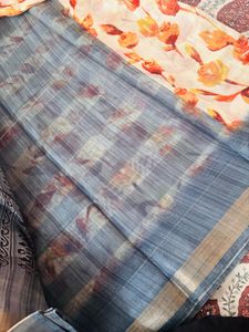 Beautiful Floral Print Saree