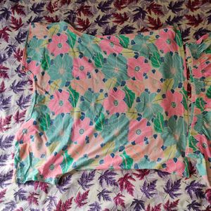 Colorful Floral Pajama Set Fixed price