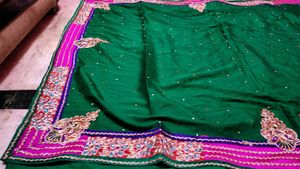 Elegant Green Silk Saree