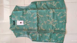 Teal Floral Print jacket