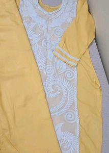 Elegant Yellow Chikankari Kurta Set