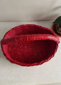 Red Woven Basket