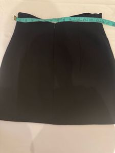 ZARA Chic Black Mini Skirt with Ring Detail