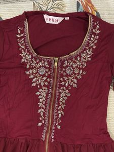 Elegant Maroon Ethnic Gown