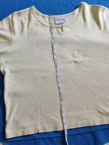 Pale Yellow Basic T-Shirt
