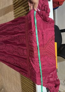 Plus Size Burgundy Lace Party Dress