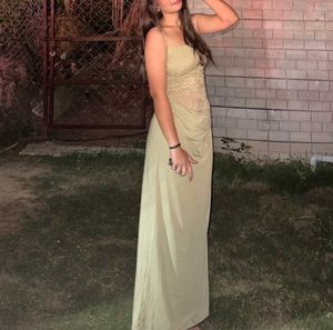 Elegant Lace &amp; Silk Maxi Dress