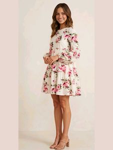 Floral Tiered Mini Dress