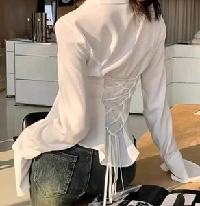 Chic White Button-Up Shirt