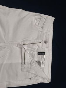 White Denim Pants