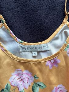 Yellow Floral Camisole Top