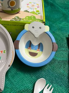 Adorable Elephant Baby Feeding Set
