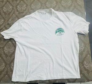 SHEIN Men's White "Optimistic Attitude" T-Shirt
