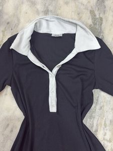 Classic Black Collared Dress