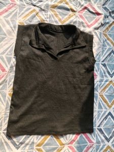 Sleeveless Black Top
