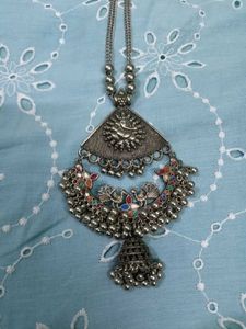 Ethnic Silver Necklace