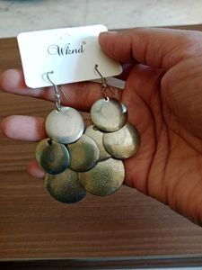 Wknd Dangle Earrings - Silver Tone