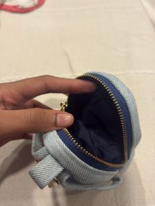Cute Denim Mini Backpack Coin Pouch