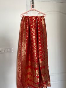 Red Silk Duppatta