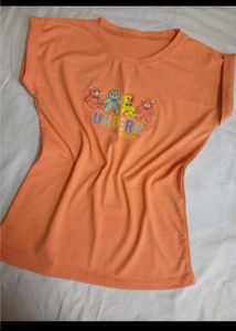 NEW! Cotton Lycra Imported Tshirt Bear Printed