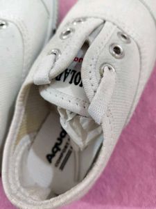 Comfortable White Canvas Sneakers for Kids