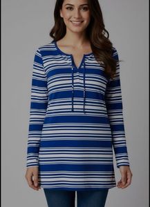 Striped V-Neck Top