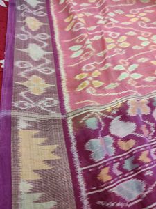 cotton silk ikkat saree