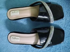 Sparkling Black Flats &amp; Sandals