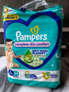 Pampers Complete Skin Comfort Pants, Large (L), 64